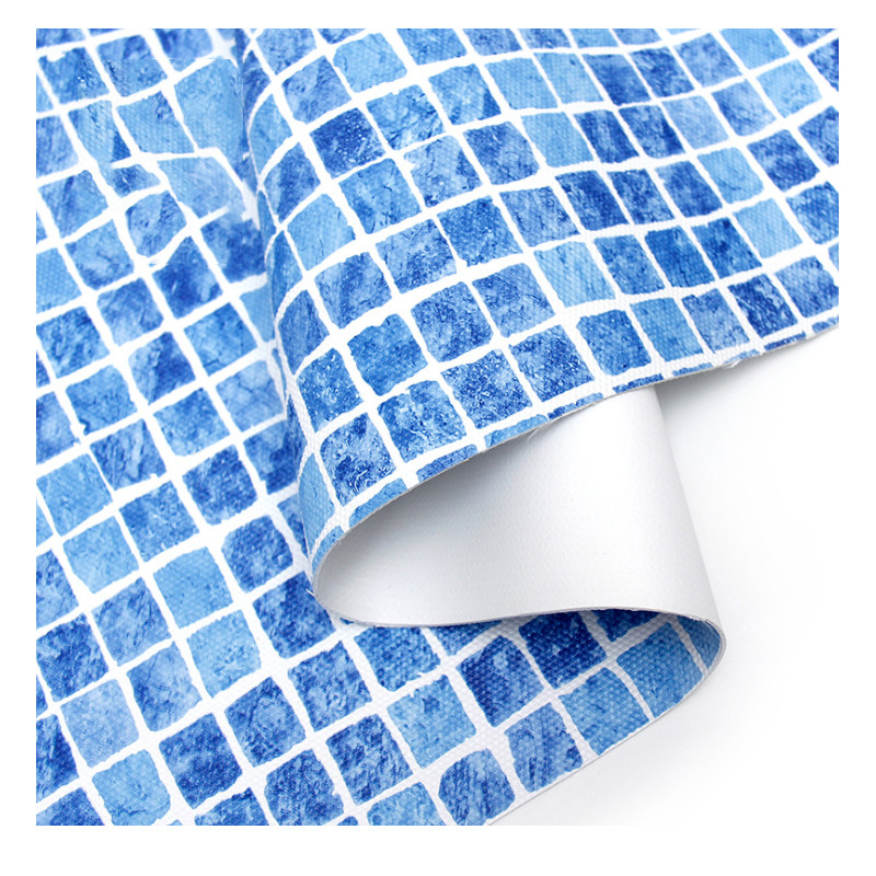 competitive price pvc waterproof film Heating Weldable Inground Blue