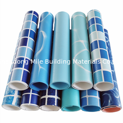 Popular Mosaic color PVC material waterproofing membrane  ,PVC swimming pool iner