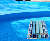 PVC material environment waterproofing membrane , different colors and patterns for swimming pool liner