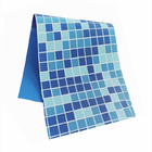 Uv Resistant Blue mosaic PVC Swimming Pool Liner for above ground pools