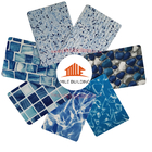 Reinforced with Fabric Blue mosaic polyvinyl chloride pvc swimming pool liner