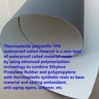 Homogeneous polyester felt reinforced opal green waterproofing TPO membrane for bridge