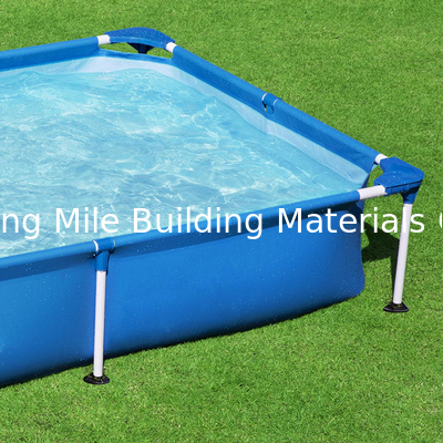 Customized Size Rectangular Metal Frame Above Ground Family Outdoor Backyard Swimming Pool