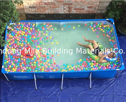 Customized Size Rectangular Metal Frame Above Ground Family Outdoor Backyard Swimming Pool