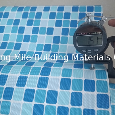Blue Liner Waterproof mosaic Anti-Slip UV-resistant pvc swimming pool liner