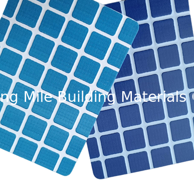 Popular Mosaic color PVC material waterproofing membrane  ,PVC swimming pool iner