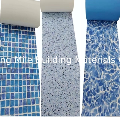 Waterproof Membrane Pool Liner High Polymer 1.5mm Colorful Reinforced  PVC Liner