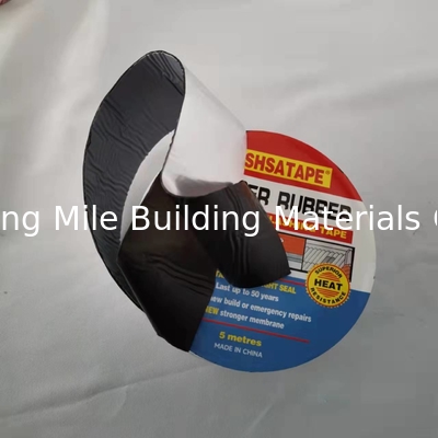 Self Adhesive Bitumen Waterproofing Flashing Tape with Grey Aluminum Foil for Europe