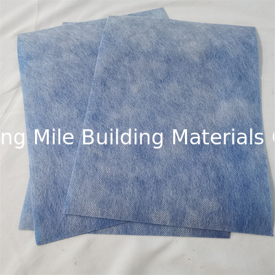 Antifracture Membrane 0.5mm 0.6mm Blue Color PP Fleece Waterprof Liner For Washer Room Wall And Floor