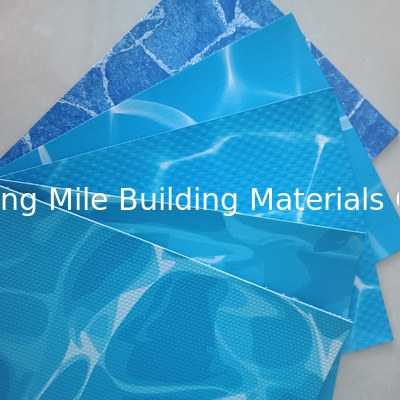 Waterproof Membrane Pool Liner High Polymer 1.65mm 3D design Colorful Reinforced  PVC Liner