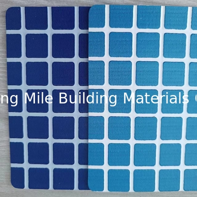 Waterproof Membrane Pool Liner High Polymer 2.0mm 3D design Colorful Reinforced  PVC Liner