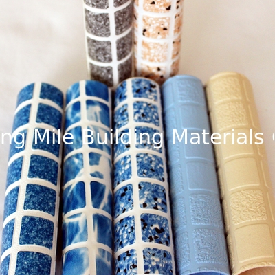 Waterproof Membrane Pool Liner High Polymer 2.0mm 3D design Colorful Reinforced  PVC Liner