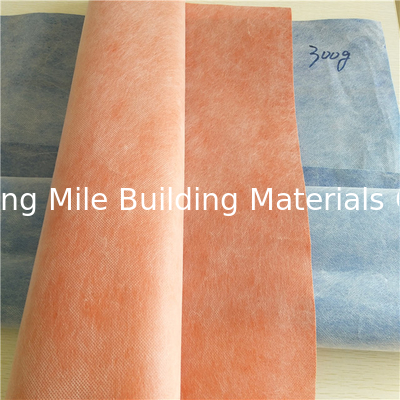 Antifracture Flexible 0.5mm 0.6mm Thickness Waterproof Fabric For Wet Toliet Room Wall And Floor with Nonwoven Fleece
