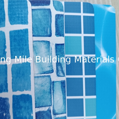 Anti-UV Reinforced Pool Liner Mosaic Colors Polyester PVC swimming pool Membrane