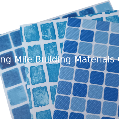 Swimming Pool Liner For Above Ground Pools Suppliers Custom Mosaic Logo PVC Swimming Vinyl Pool Liners