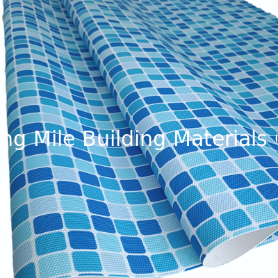 Customized 1.2mm/ 1.5mm/ 2.0mm Swimming Pool Liner Anti Slip PVC Vinyl Pool Liners