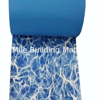 0.75mm Reinforced Ocean Blue Pool PVC Liner with Anti-UV for Inground Swimming Pools