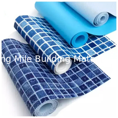 0.75mm Reinforced Ocean Blue Pool PVC Liner with Anti-UV for Inground Swimming Pools