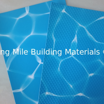Anti-UV Reinforced Ocean Blue 1.5mm Thickness PVC Customized Swimming Pool Liner