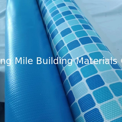 PVC Blue Tarpaulin Fabric Pond Liner Swim Pool Liner For Inground Swimming Pool