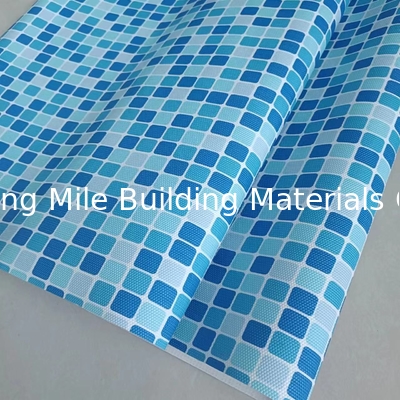 PVC Blue Tarpaulin Fabric Pond Liner Swim Pool Liner For Inground Swimming Pool