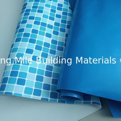 Anti-UV Reinforced Ocean Blue 1.5mm Thickness PVC Customized Swimming Pool Liner