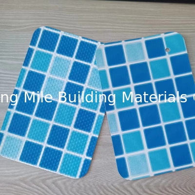 Pool Liner Mosaic Colors Polyester Fabric Geomembrane PVC swiming pool liner