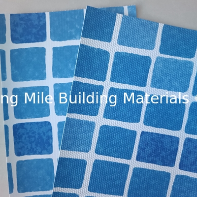 Pool Liner Mosaic Colors Polyester Fabric Geomembrane PVC swiming pool liner
