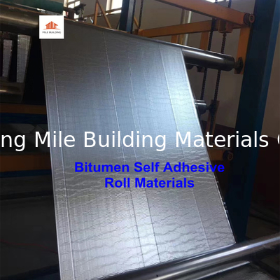 Waterproof membrane High stickness HDPE surface Bitumen self adhesive tape