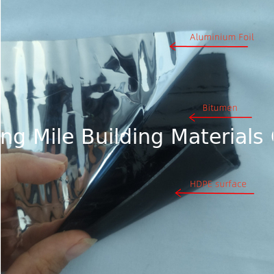 Manufacturer High strong sticky Aluminum Foil surface Bitumen self adhesive membrane