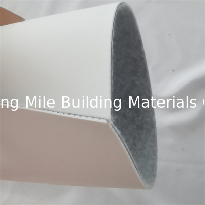 1.5mm 1m 2m 4m Polymeric  Reinforced Mesh PVC Waterproof Membrane With Fleece Geotextile For Adhered Roof Waterproofing
