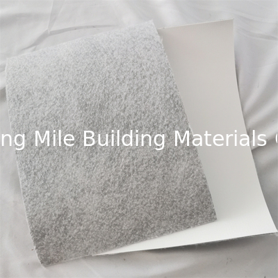 Welding Factory Price 1.5mm 1m 2m 4m Polymeric Reinforced Mesh PVC Waterproof Membrane With Fleece Geotextile For Adhered Roof Waterproofing