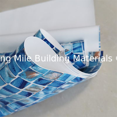Develop Customized Design 1.4m Width 0.6mm 0.7mm 0.8mm Thickness Vinyl PVC Liner for Swimming Pools
