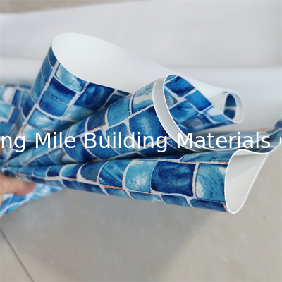 Develop Customized Design 1.4m Width 0.6mm 0.7mm 0.8mm Thickness Vinyl PVC Liner for Swimming Pools