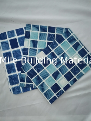 PVC Adhesive Film Simpler than Mosaic Tiles for Swimming Pool Liner Accessories