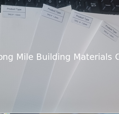 Building Waterproof Material 1.5mm Homogenous TPO Roof Waterproofing Membrane Roofing Membranes