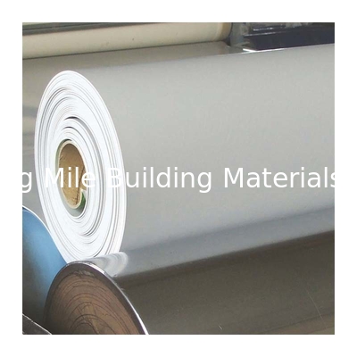 White PVC Waterproof Membrane Reinforced with Fabric for Roof Construction