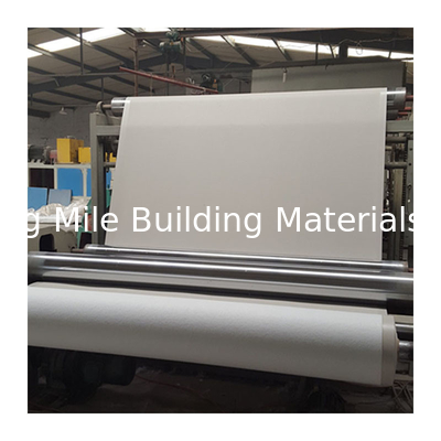 White PVC Waterproof Membrane Reinforced with Fabric for Roof Construction
