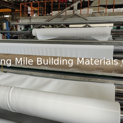 White EPDM Rubber Roofing Waterproof Membrane For Construction Film 1.2mm 1.5mm PVC TPO Geomembrane Reinforced Membranes Sheet