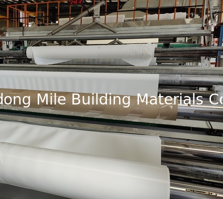 White EPDM Rubber Roofing Waterproof Membrane For Construction Film 1.2mm 1.5mm PVC TPO Geomembrane Reinforced Membranes Sheet