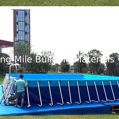 Rectangular Metal Frame Above Ground Family Outdoor Backyard Swimming Pool