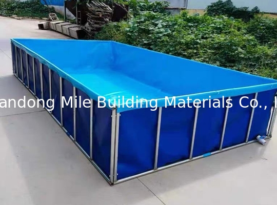 Customized Size Rectangular Metal Frame Above Ground Family Outdoor Backyard Swimming Pool