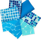 From Manufacturer Custom 3D Design Mosaic PVC anti- UV swimming pool liner with fabric