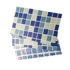 Anti-uv Reinforced With Fabric Blue Mosaic pvc swimming pool liner