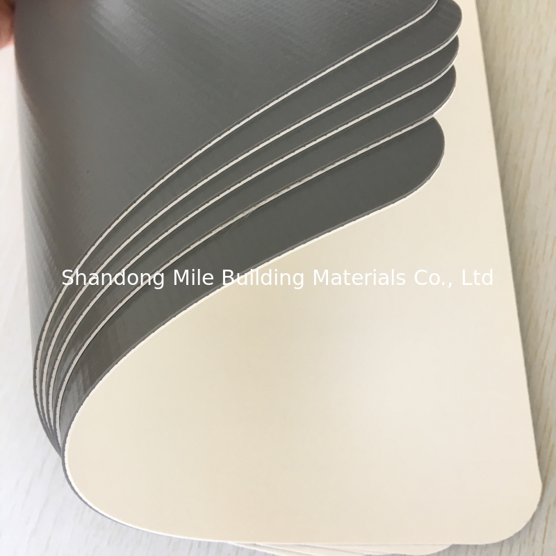 1.5mm PVC Polyester Reinforced Polyvinyl Chloride PVC Waterproof Roofing Membrane