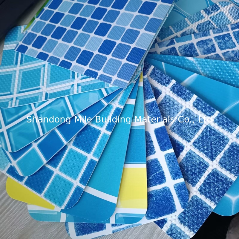 Polyester reinforced blue pvc liner for swimming pool anti-uv