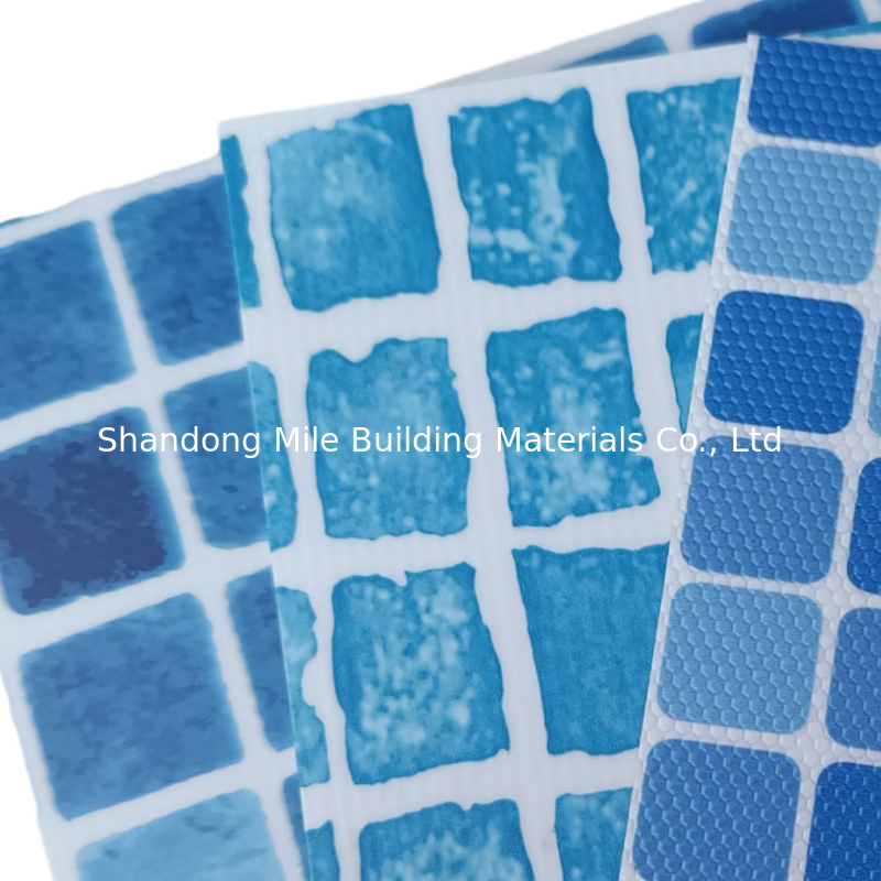 Waterproof Membrane Pool Liner High Polymer 1.5mm Colorful Reinforced  PVC Liner