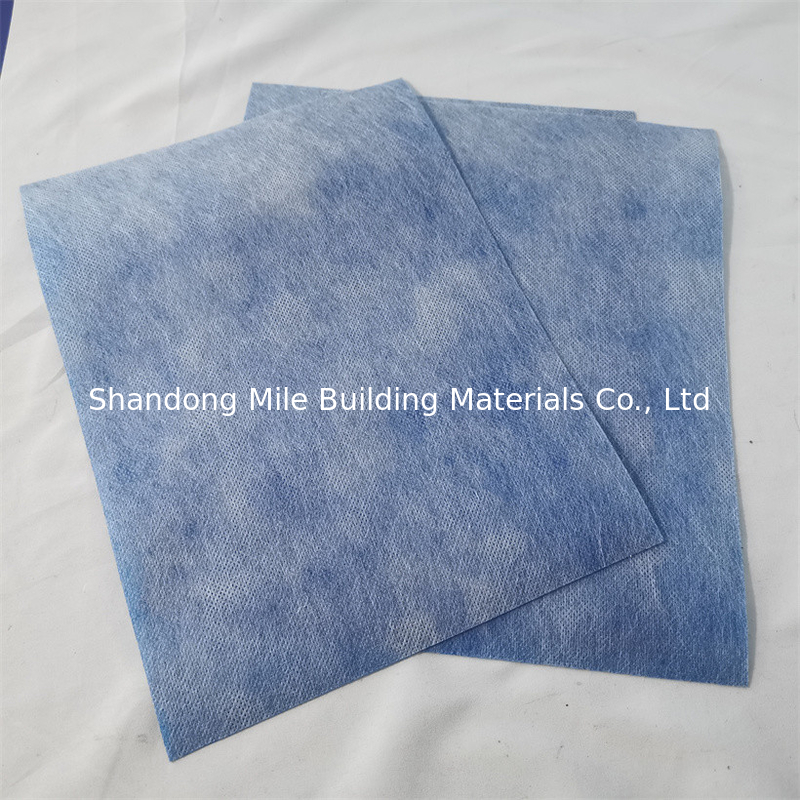Antifracture PP PE Waterproof Fabric Membrane 0.5mm 0.6mm Blue Orange Color For Wet Room Toliet