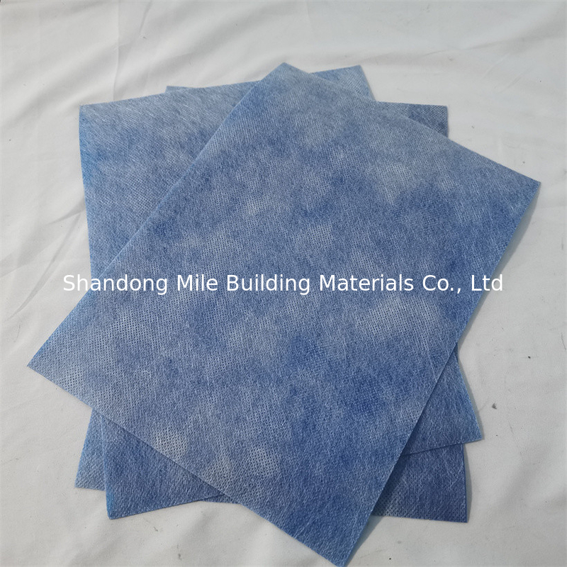 Antifracture PP PE Waterproofing Fabric Membrane 0.5mm 0.6mm Blue Orange Color For Wet Room Toliet