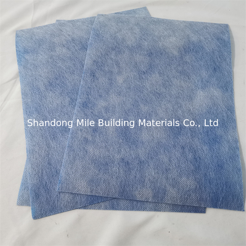 Antifracture 1m PP PE Waterproof Fleece Membrane 0.5mm 0.6mm Blue Orange Color For Wet Room Toliet
